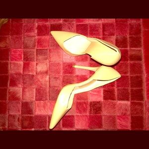 Zara Tan leather D’Orsay Pumps sz 39